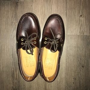 Men’s sperry top-sider gold cup shoes like new